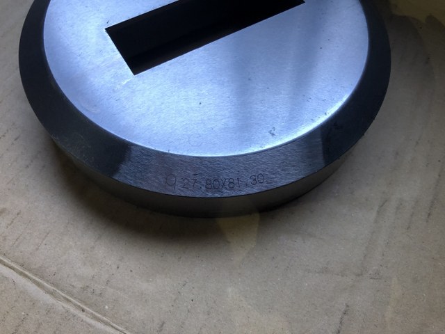 アマダ/AMADA タレパン金型(ダイ) 【タレパン金型(ダイ)】ダイ:27.80x81.30