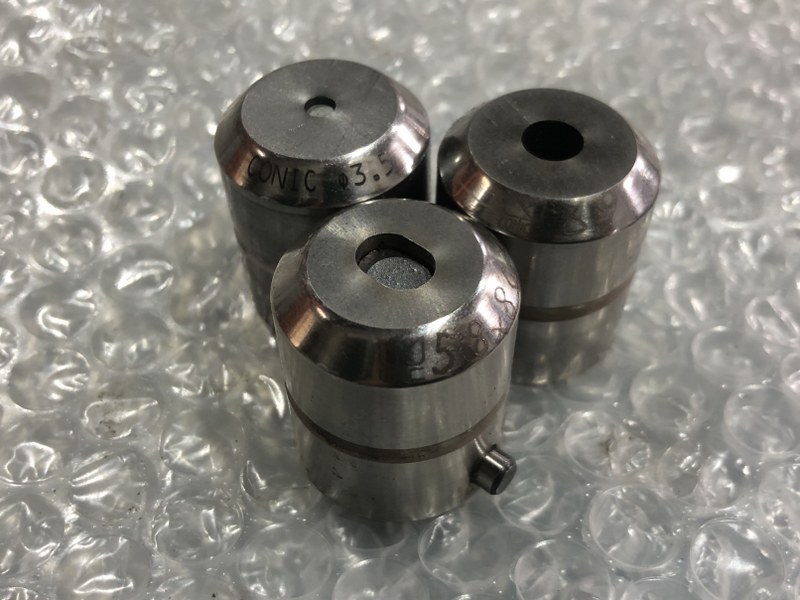 コニック/Conic タレパン金型（ダイ）3個 φ3.5/φ6.9/5.8x8　C＝0.4