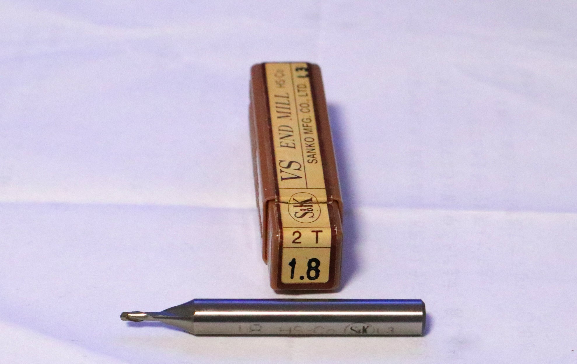 三興製作所 エンドミル 2T　1.8　未使用