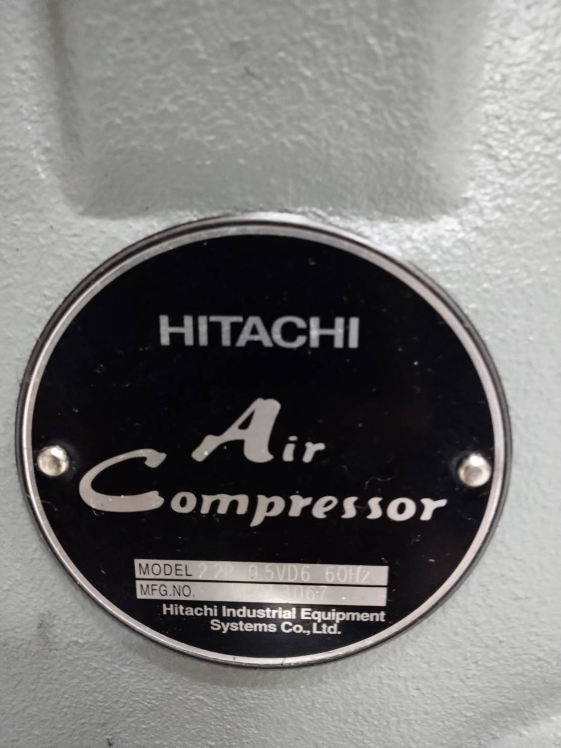 日立産機 2.2kwコンプレッサー 2.2P-9.5VD6