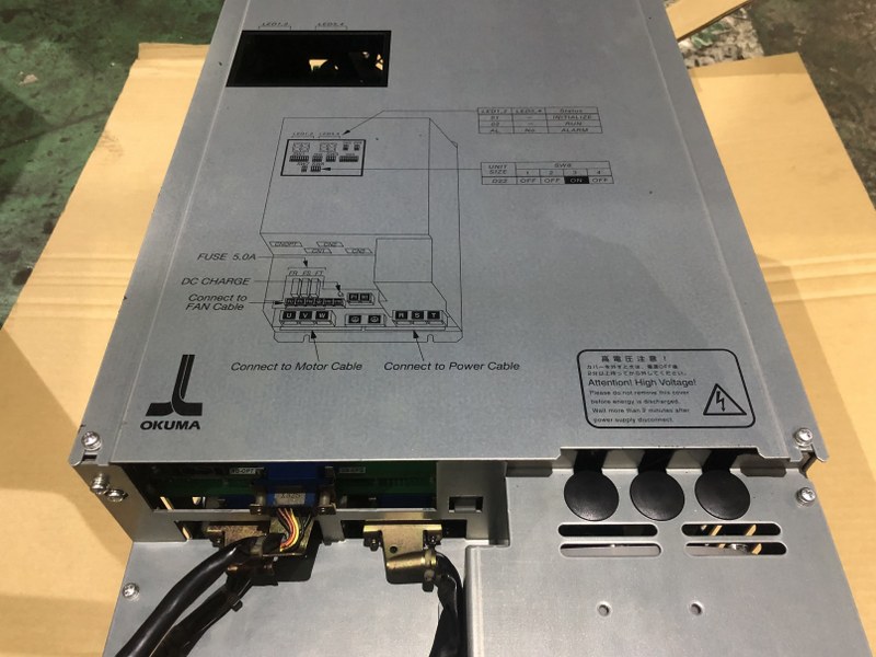 OKUMA サーボユニット　VAC5-D22／U1233-0006-001-12 Extensive Repair of the Okuma VAC5-D22 Spindle Drive