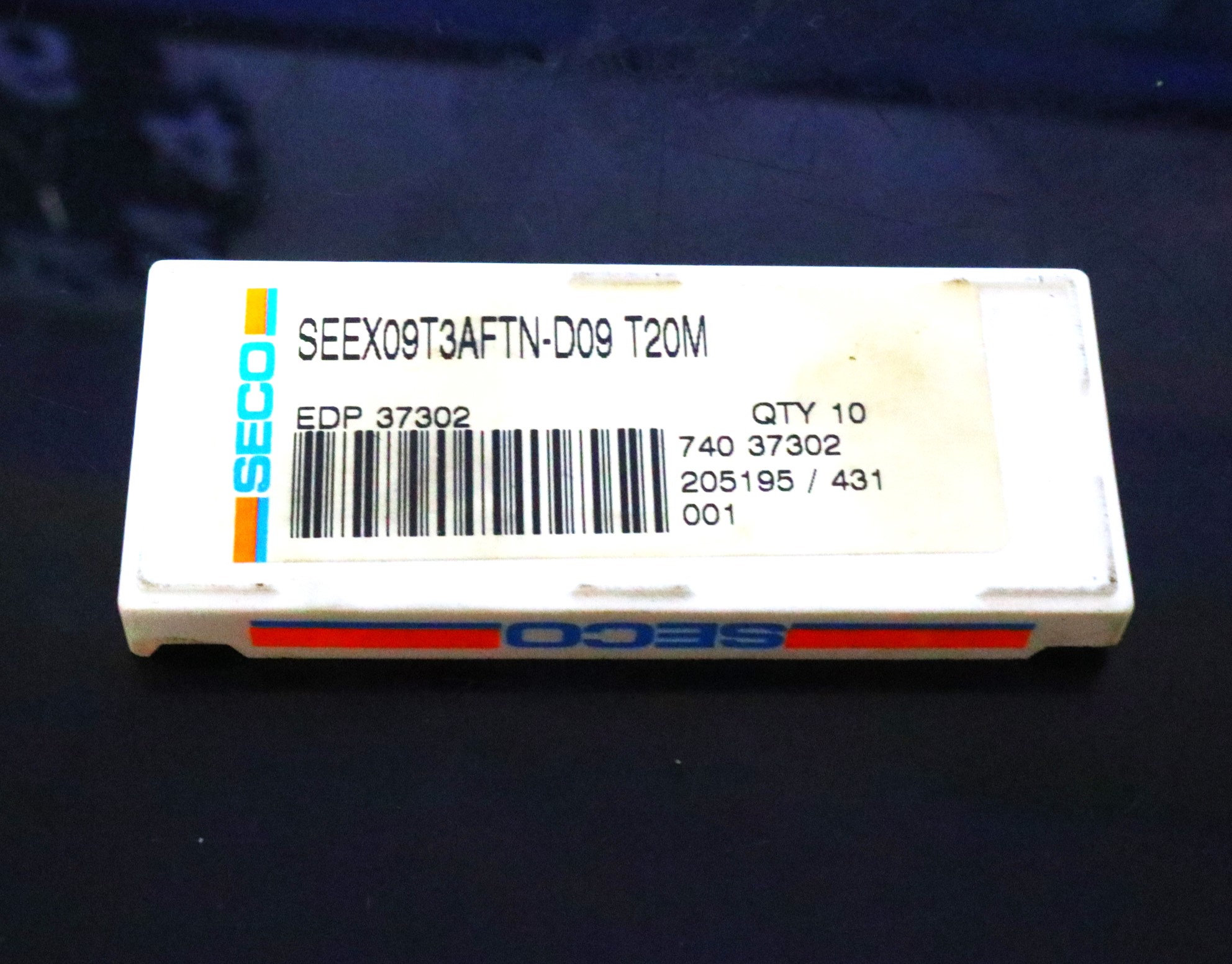 SECO チップ SEEX09T3AFTN-D09 T20M 10個 未使用