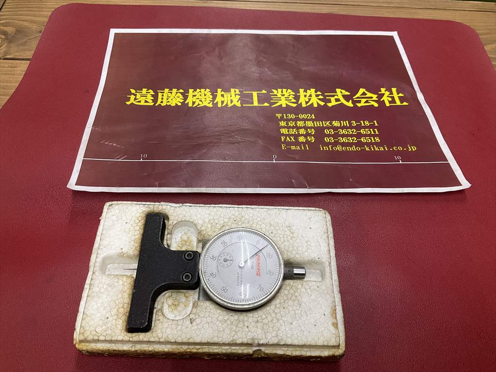 PEACOCK デブスゲージ T-2C　0,01×10mm