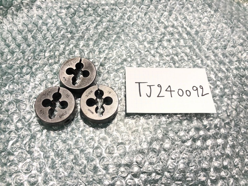 ヤマワ/Yamawa ダイスセット 1セット3個（3/8W：SKS2  16）