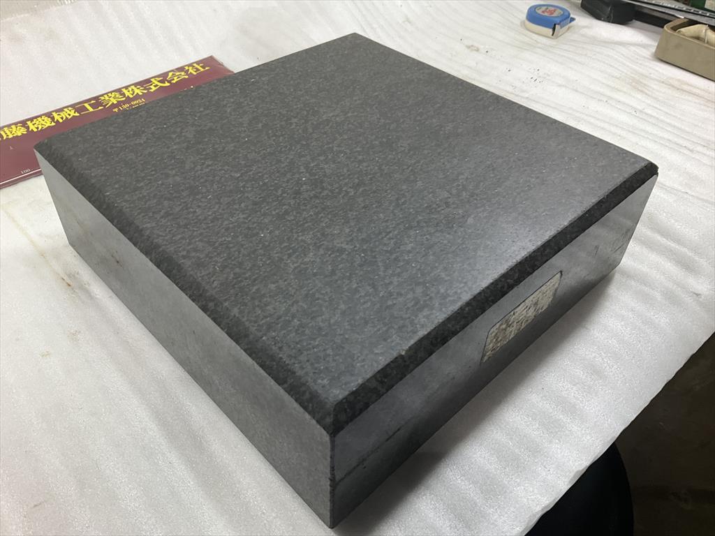 OHNISHI 石定盤 300×300×100mm 一部欠けあり