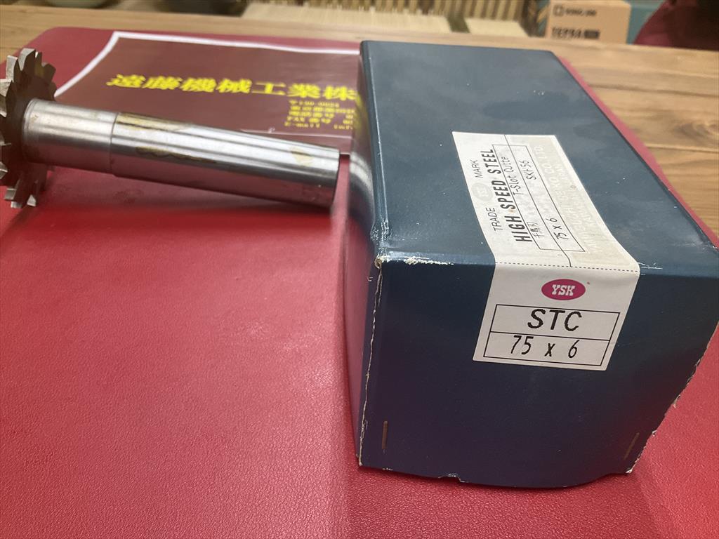 YSK 千鳥刃　T-Slot　Cutter 75×6　SKH56　シャンク径32mm