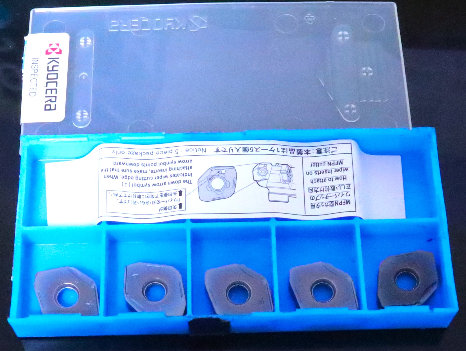 京セラ チップ PNEU1205ANER-W 5個　未使用