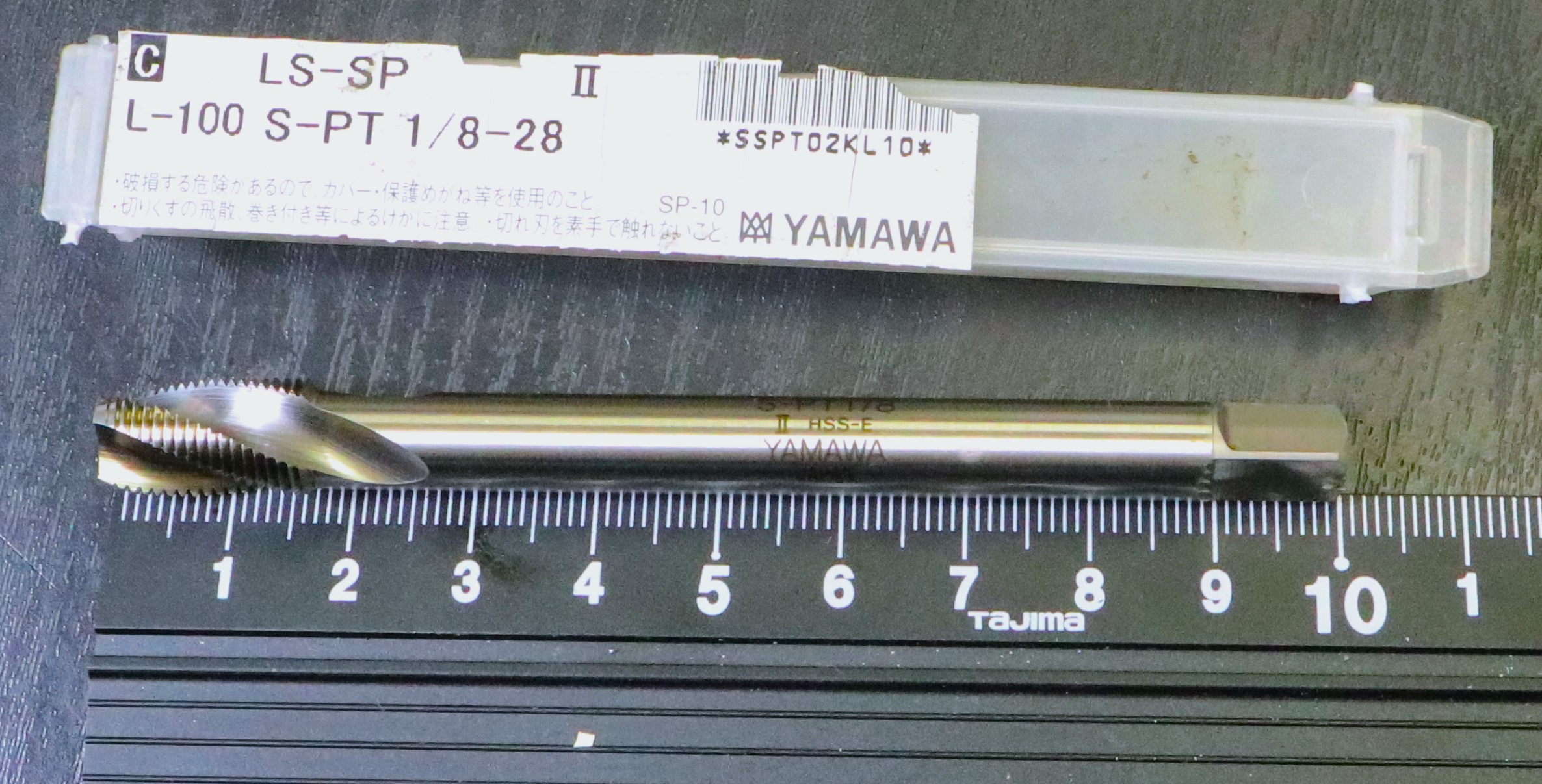 ハンドタップ YAMAWA L-100 S-PT 1/8-28 未使用
