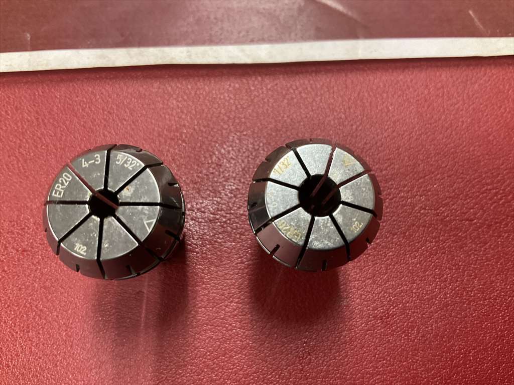 REGO-FIX ERコレット ER20　4-3　5/32″　ER20　6-5　7/32″　計2個