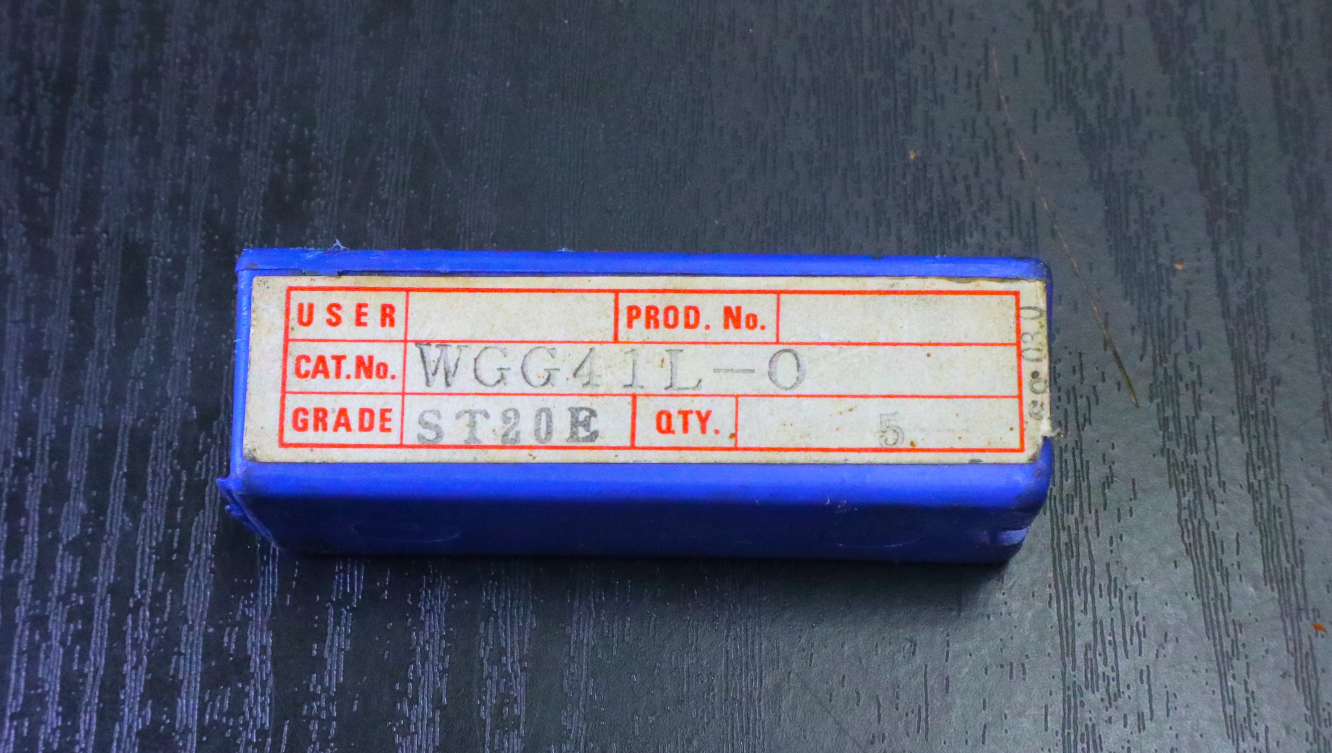 住友電気工業 チップ WGG41L-O 5個　未使用