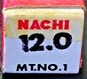 NACHI ツイストドリル Φ12.0　MT1 未使用