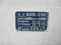 吉良鉄工所 ロータリー研削盤 KRG-250
