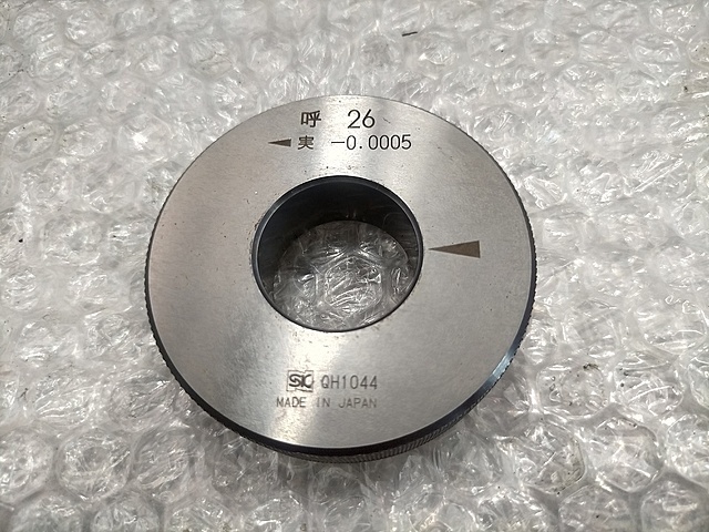 新潟精機 リングゲージ Φ26 呼