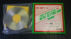 日立ツール メタルスリッティングソー 75×1.0×25.4　EFN TEETH48 未使用