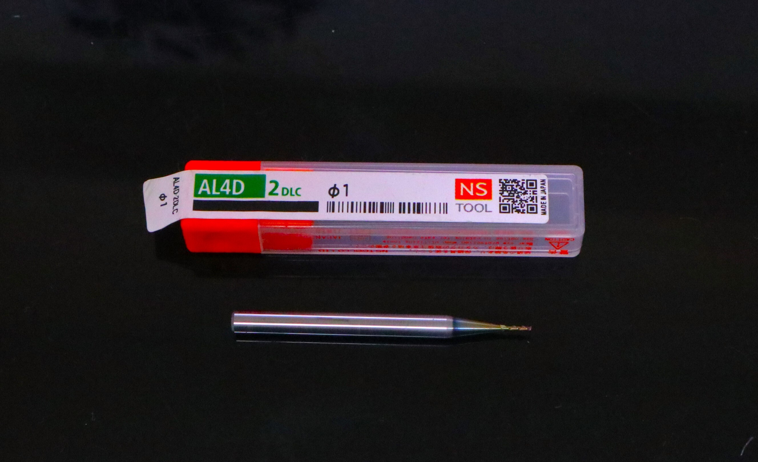 日進工具 エンドミル  AL4D 2DLC φ1　未使用