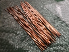 不明 銅丸棒パイプ 【銅丸棒パイプ】39個 /長さ700ｍｍ