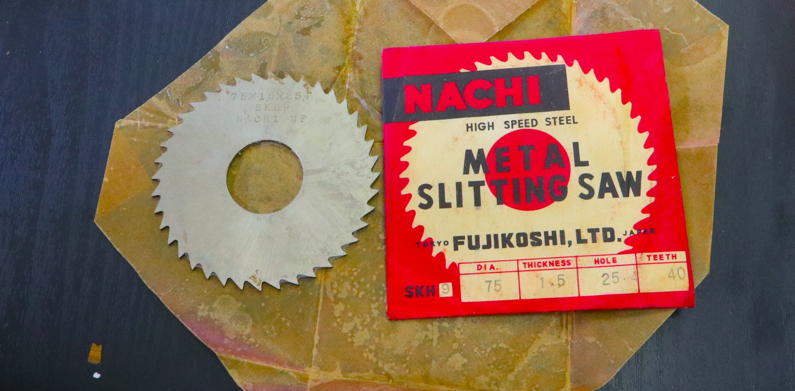 NACHI  メタルソー 　75×1.5×25×40　未使用