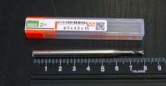 日進工具 　エンドミル Φ3×4.5×15　未使用