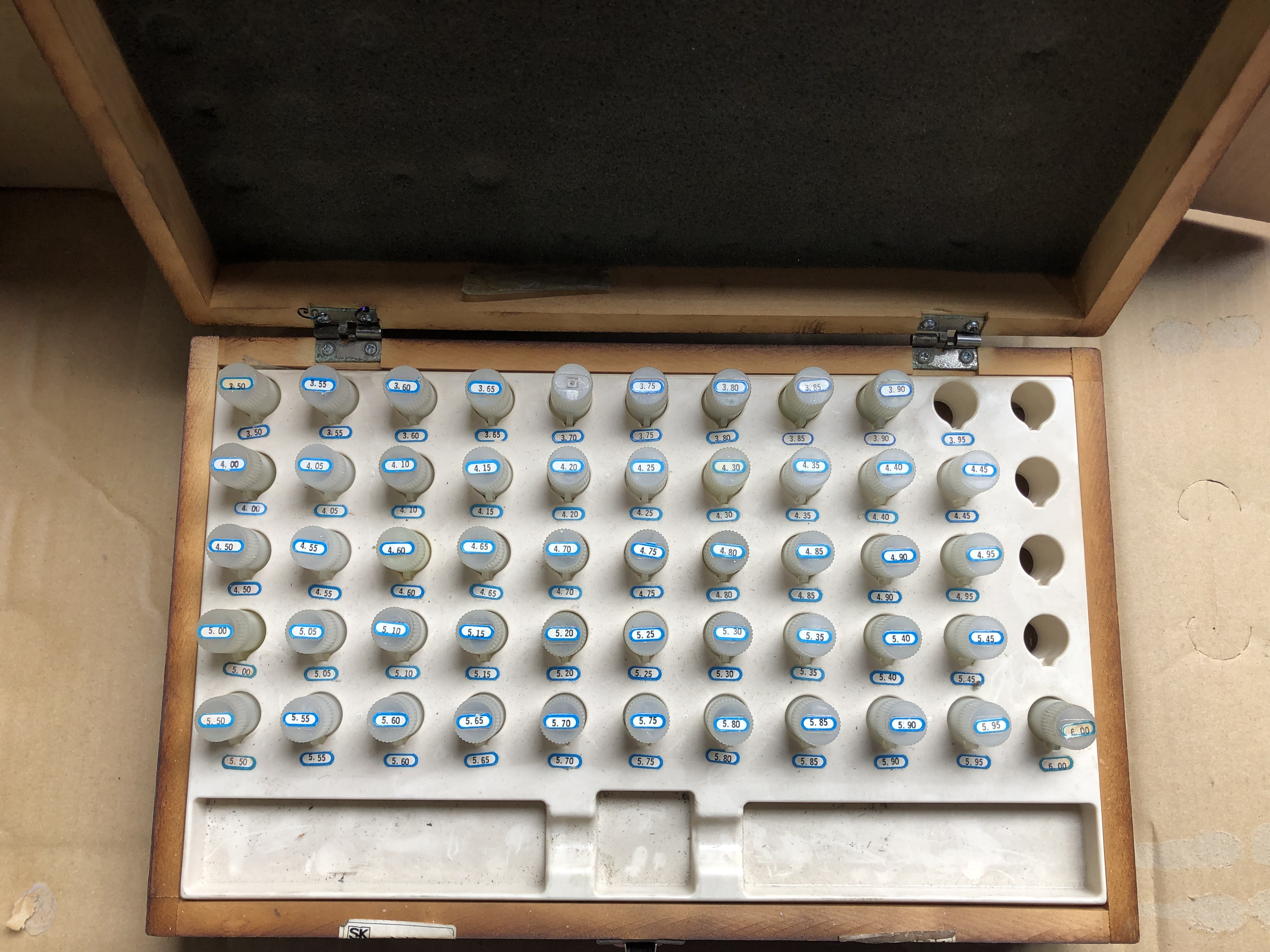 新潟精機（SK） ピンゲージセット 【ピンゲージセット】3.50~6.00