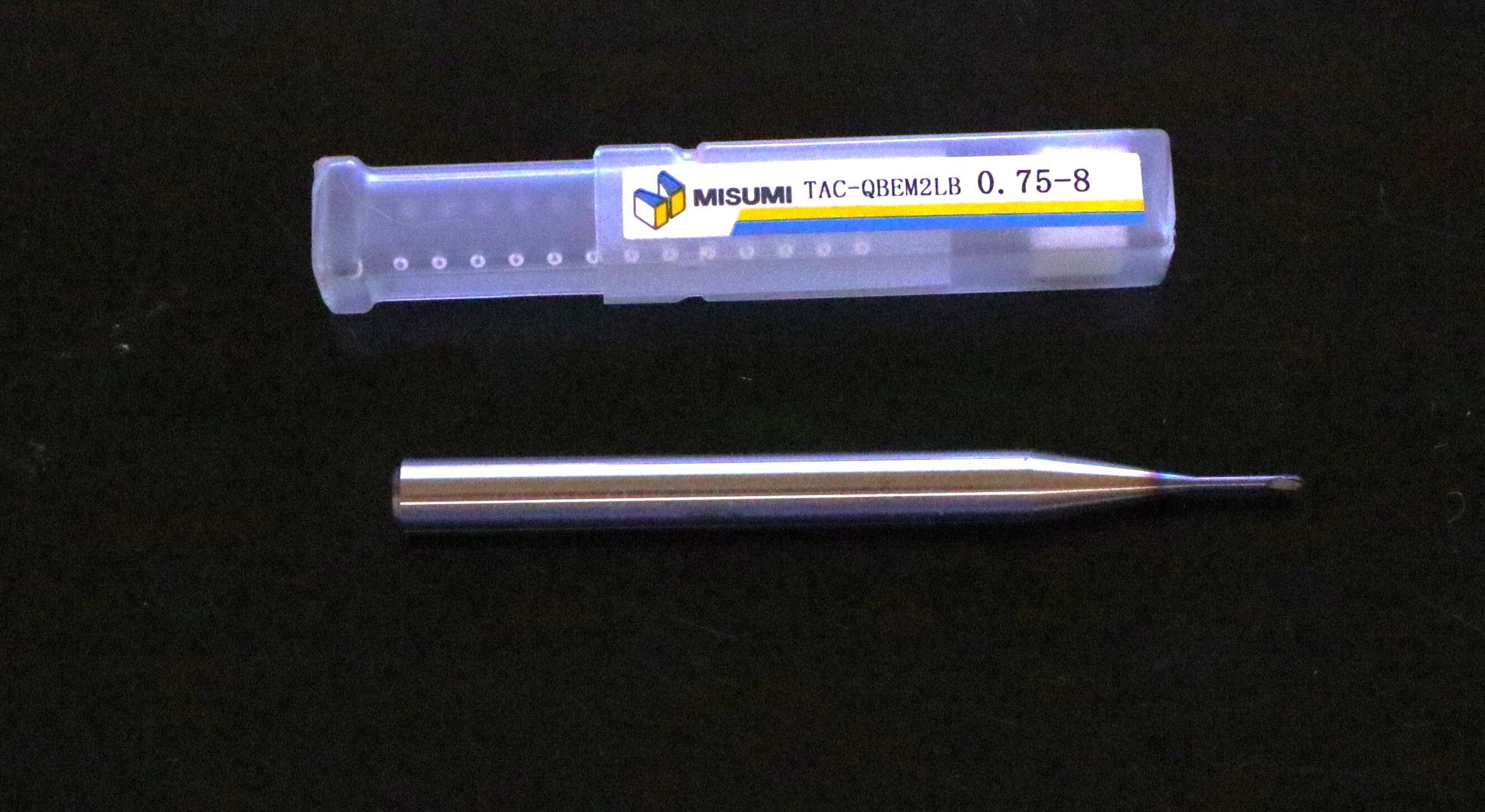 MISUMI  エンドミル 　TAC-QBEM2LB 0.75-8 未使用