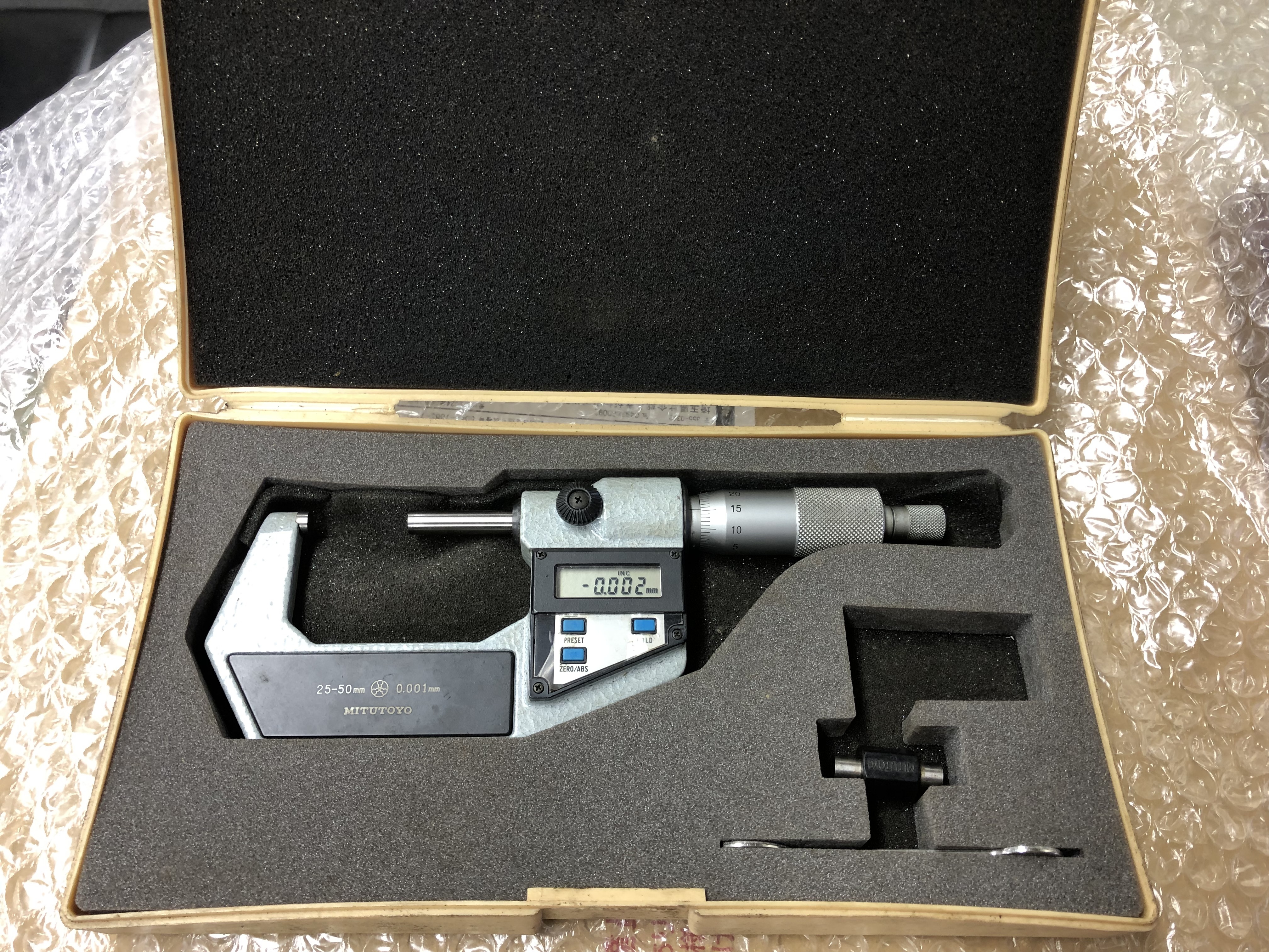 ミツトヨ/Mitutoyo デジタルマイクロメーター 【デジタルマイクロメーター】NO.293-402