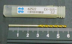 OSG　 ドリル 　 　EX-SUS-GDR 2.2 刃径2.2 溝長27 全長59