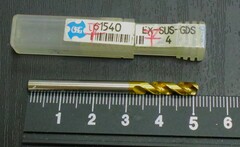 OSG　 ドリル 　 EX-SUS-GDS-4.0  刃径(mm)：4.0 溝長(mm)：22 全長(mm)：54 シャンク径(mm)：4