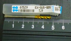OSG ドリル 　 　EX-SUS-GDS-2.9 全長48  シャンク径3 刃径2.9