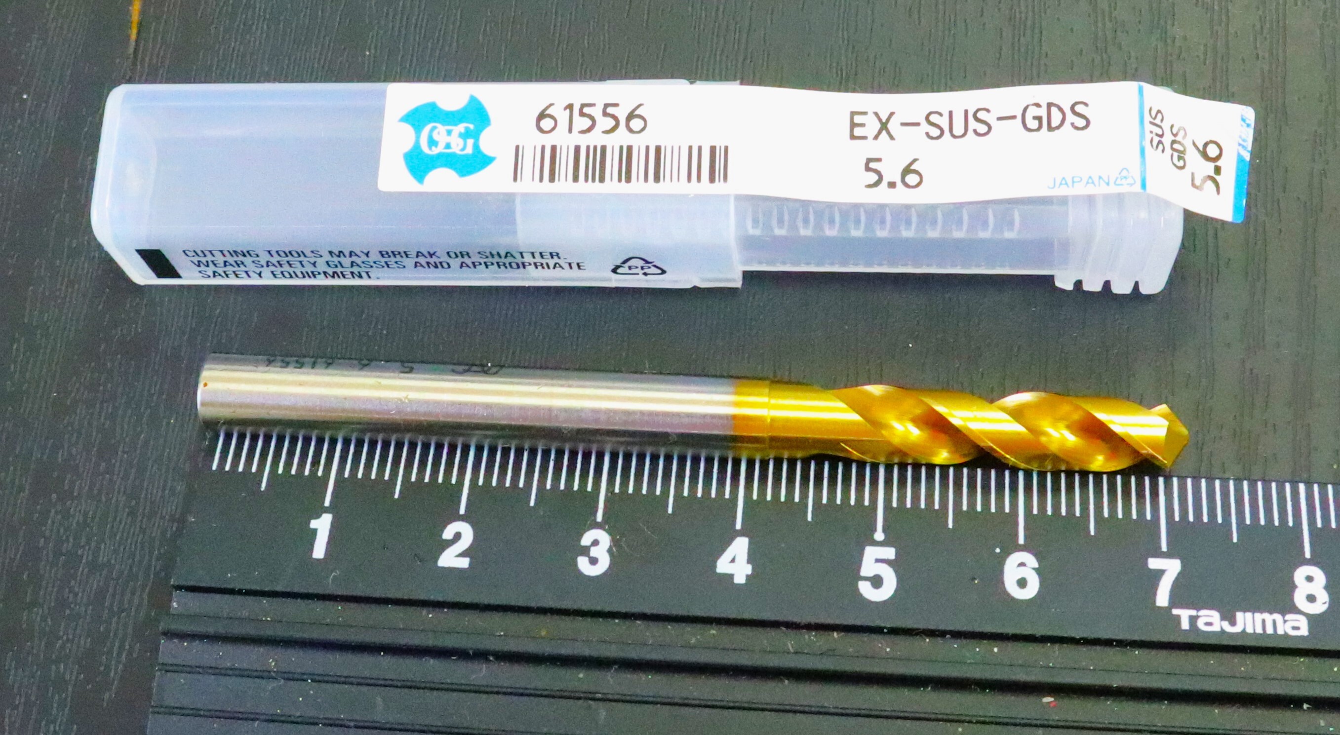 OSG　 ドリル 　 　EX-SUS-GDS 5.6 全長72シャンク径6刃径5.6溝長28未使用