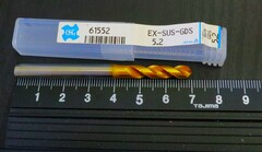 OSG　 ドリル 　 　EX-SUS-GDS 5.2全長70シャンク径6刃径5.2溝長26未使用