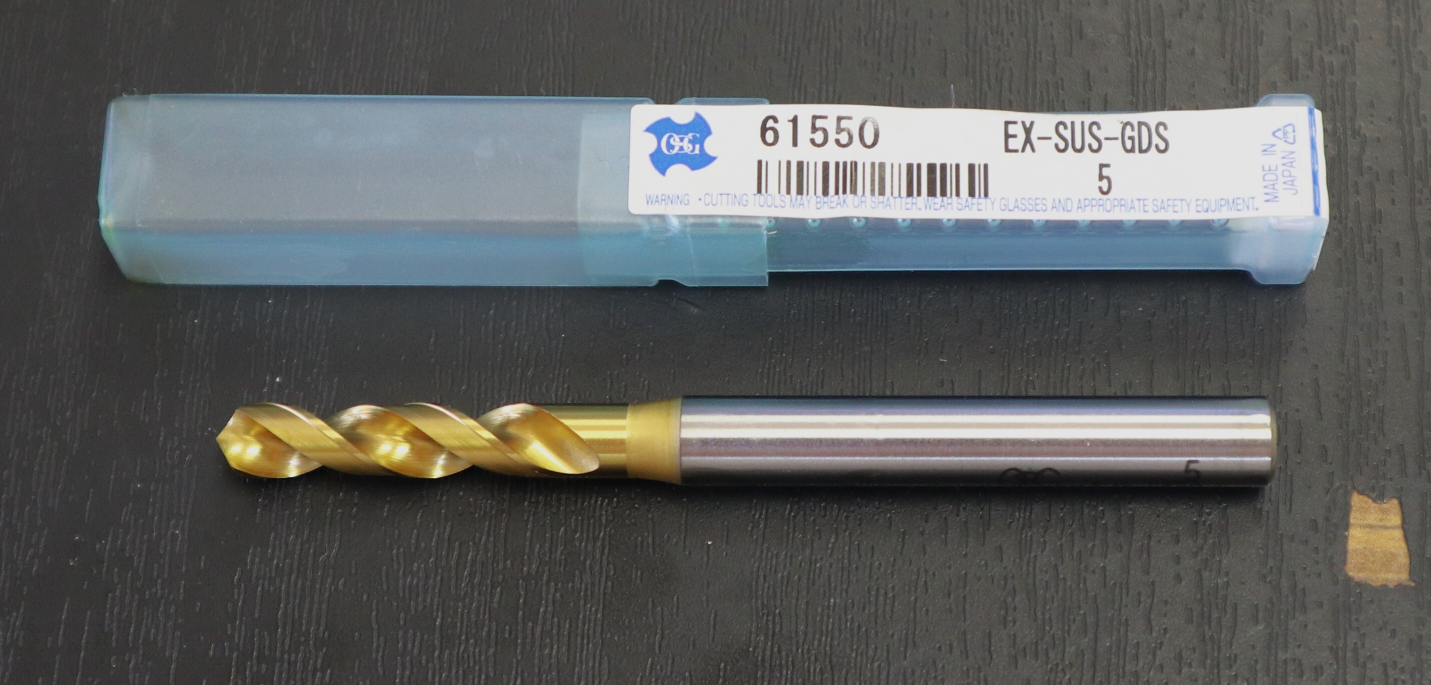 OSG　 ドリル　 　EX-SUS-GDS 5全長70シャンク径6刃径5.0溝長26未使用