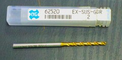 OSG　 ドリル　 EX-SUS-GDR 2　全長56シャンク径3刃径2.0溝長24
