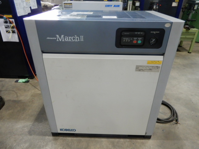 コベルコ 7.5Kw 油冷式スクリューコンプレッサー CM8BD-5 | マシンライフ
