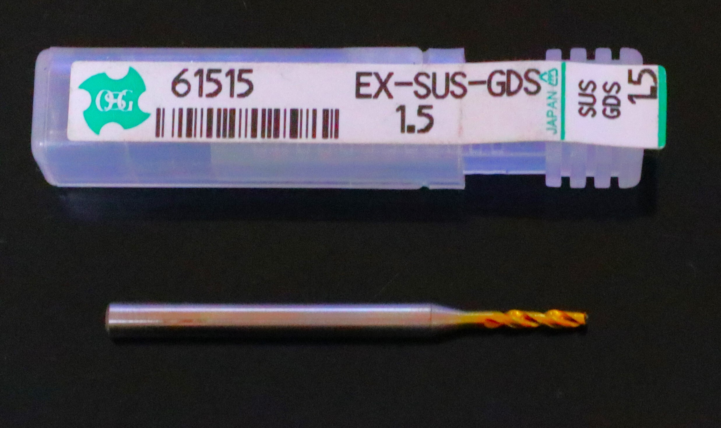 OSG  ドリル   EX-SUS-GDS1.5 刃径1.5溝長9全長41シャンク3