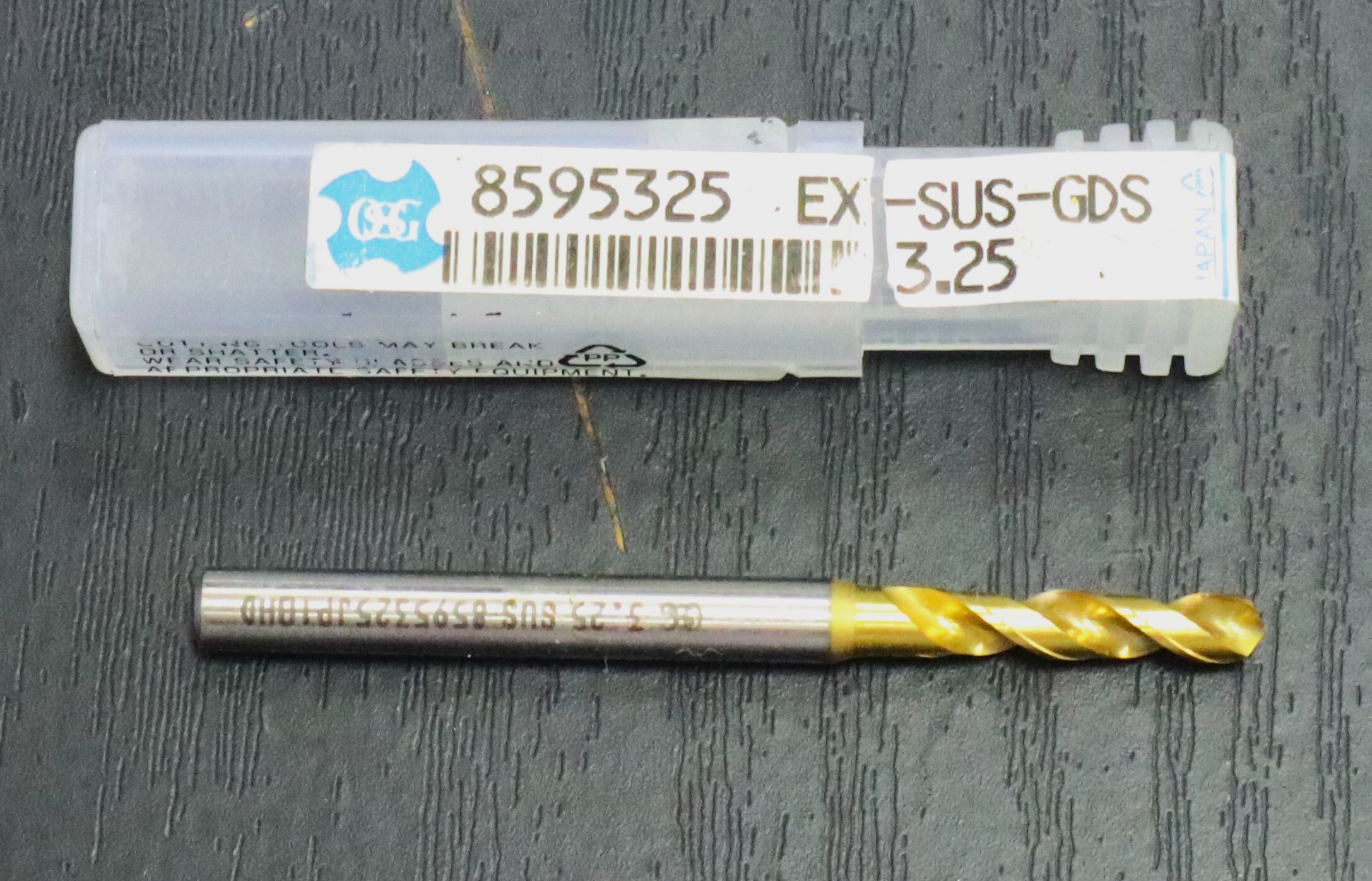 OSG  ドリル　 　全長(mm)	50シャンク径(mm)4刃径(mm)3.25溝長(mm)18