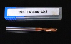 MISUMI  エンドミル TSC-CEM2SR6-C0.8　未使用
