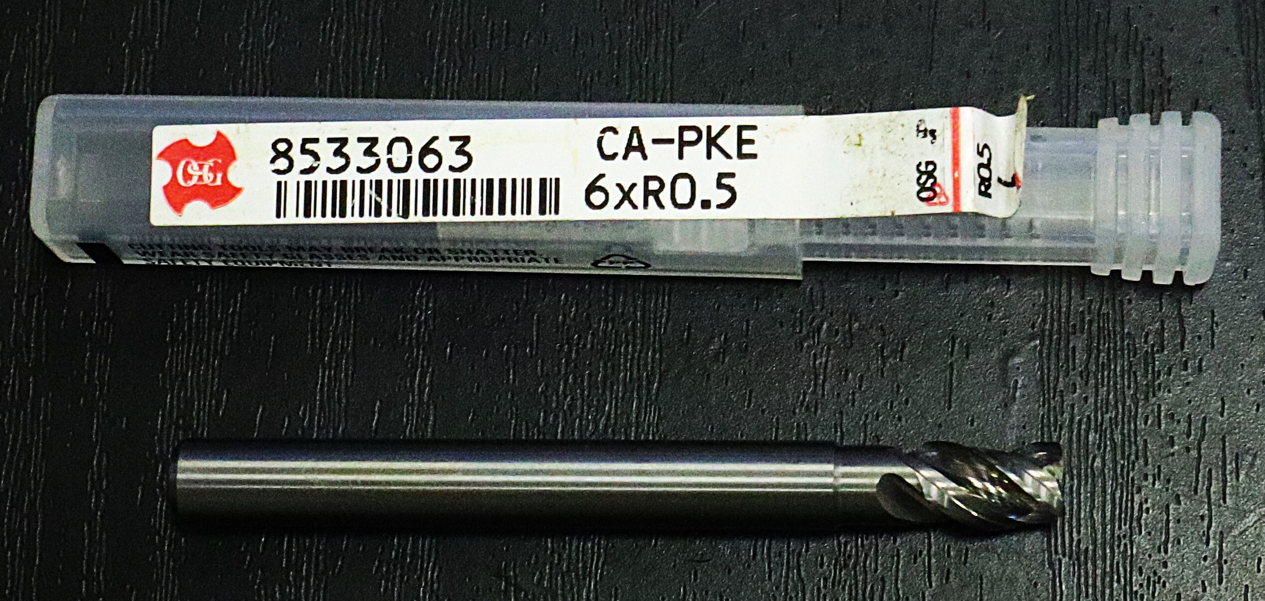 OSG  超硬ラジアスエンドミル  CA-PKE-6XR0.5