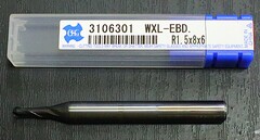 OSG   超硬ボールエンドミル     WXL-EBD-R1.5X8X6