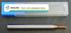 MISUMI 超硬ラジアスエンドミル 　TSC-CR-HEM4S3-R0.5