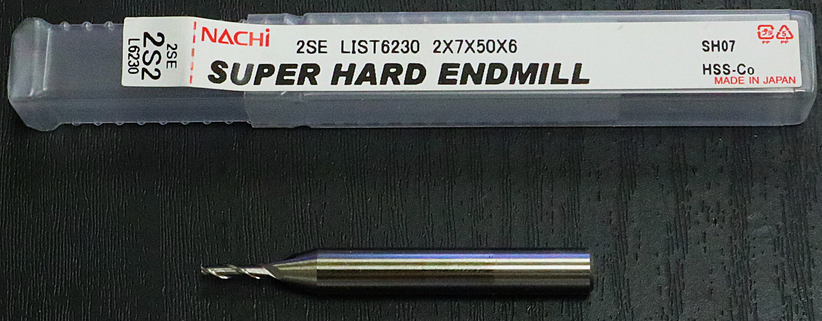 NACHI エンドミル 2SE　LIST6230　2×7×50×6