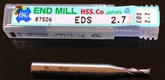 OSG  ハイススクエアエンドミル  EDS-2.7