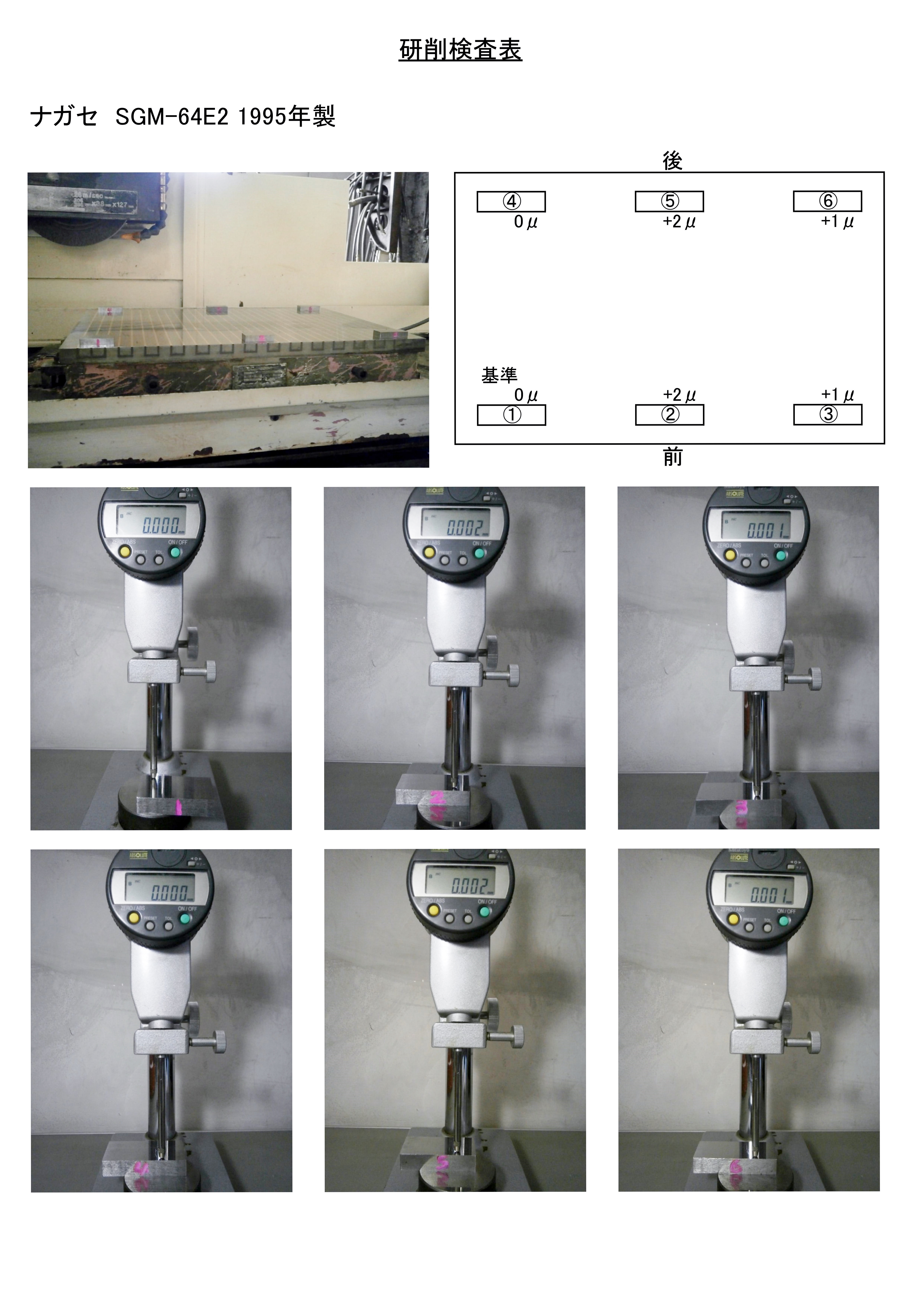 ナガセインテグレックス NC平面研削盤 SGM-64E2