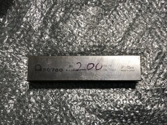 アマダAMADA ベンダー金型(2Vダイ) V9V6　全長200ｍｍ