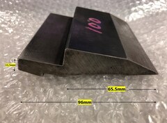 不明 ベンダー金型(パンチ) 全長100ｍｍ