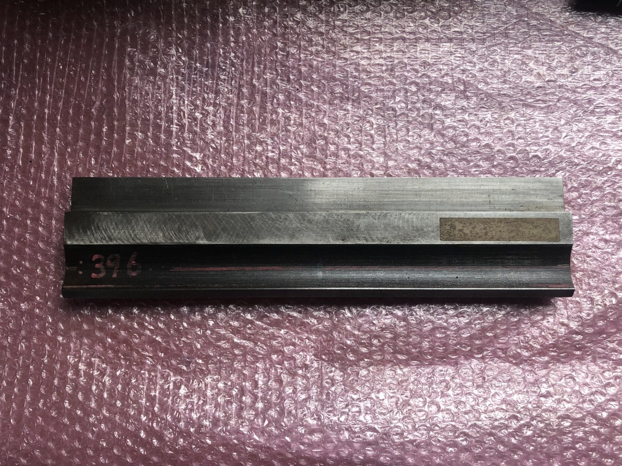 不明 ベンダー金型(パンチ) L396mm