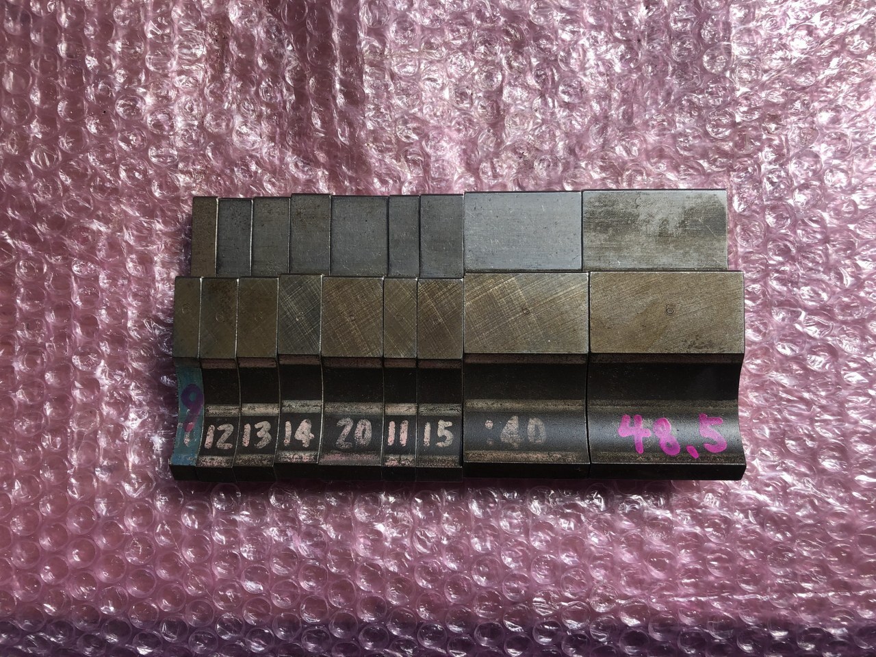 不明 ベンダー金型（パンチ） 9/11/12/13/14/15/20/40/48.5ｍｍ