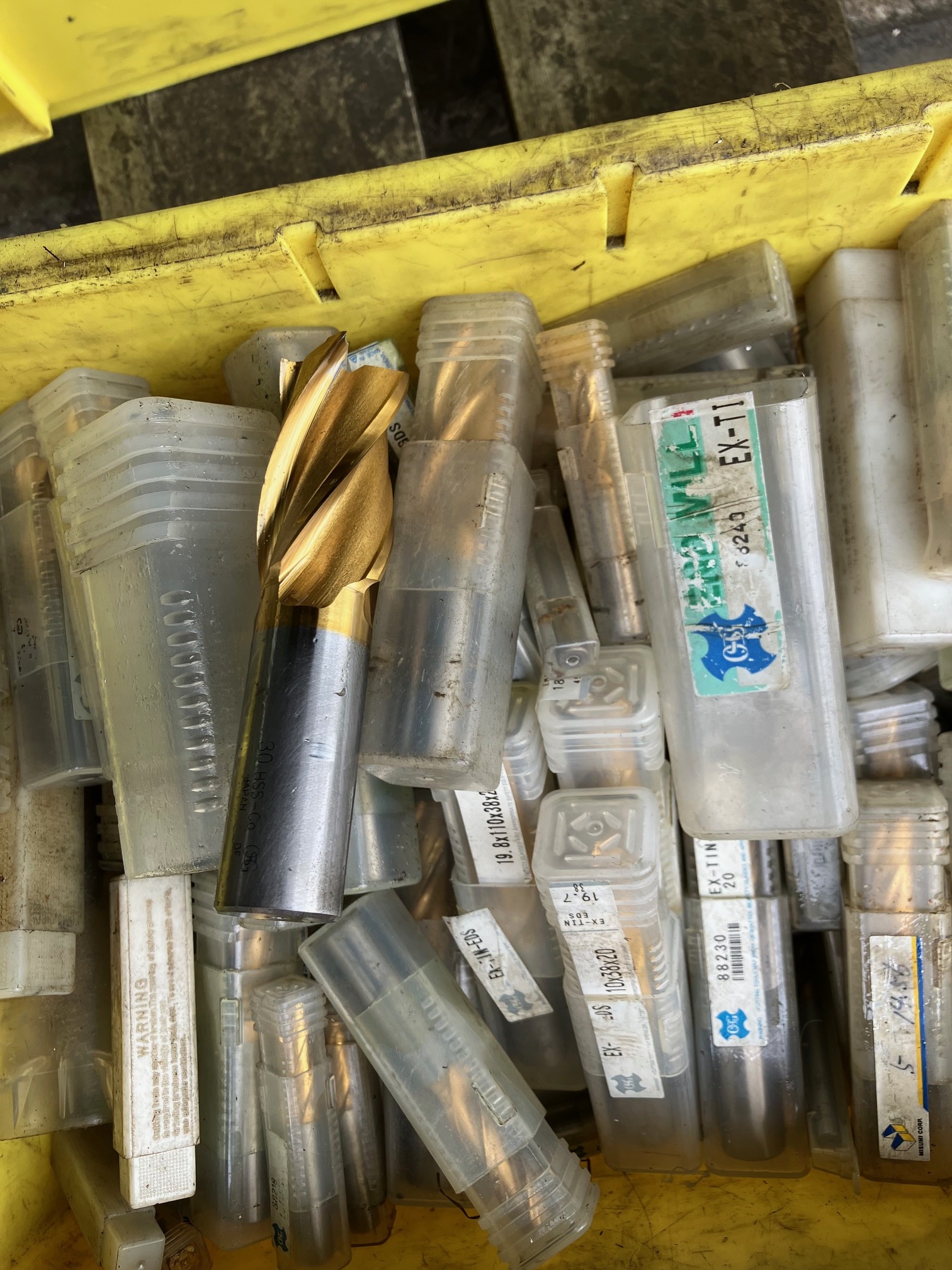 OSG スクエア　エンドミル EX Tinコート