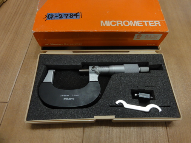 MITUTOYO｜ミツトヨ	 外側マイクロメーター M310-50