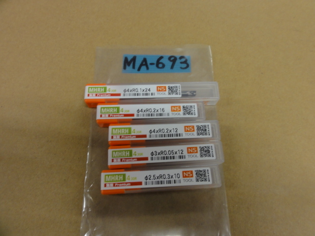 NS｜日進工具 高硬度鋼用ロングネックラジアスエンドミル4枚刃 MHRH430R(未使用品)