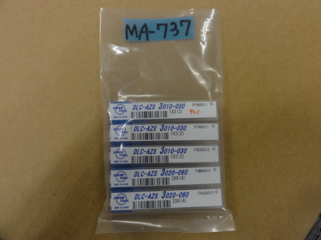 MOLDINO アルミ用高能率スクエアエンドミル3枚刃 DLC-AZS(未使用品)